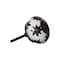 Homeroots Set of Eight Black And White Ceramic And Metal Drawer Pull Knobs, 8PK 544406 - alternate 4