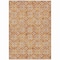 Homeroots 5' X 8' Copper Gray And Beige Floral Washable Indoor Outdoor Area Rug 595938 - alternate 8