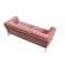 Homeroots Stylish Pink Velvet Loveseat With Diamond Tufts 480894 - alternate 6