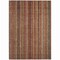 Homeroots 8' X 10' Rust Taupe And Gray Striped Washable Indoor Outdoor Area Rug 616385 - alternate 6