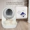 Simple Deluxe FluffyDream Cat Litter Box Self Cleaning, WiFi Enabled APP Remote Control for Multiple Cats Secure,  PT05BOXESWIFI13L01W - alternate 5