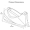 Acrimet Tape Dispenser, 1 in Tape Core Dia., Plastic, Stainless Steel, Purple 270.LO - alternate 5