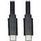 Tripp Lite Eaton Tripp Lite Series USB-C 60W Device Charging Cable (M/M) - USB 2.0, Black, 3 ft. (0.91 m) U040-003-C - alternate 1
