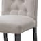Homeroots Set of Two Tufted Beige and Gray Upholstered Linen And Solid Wood Dining Side Chairs, 2PK 573291 - alternate 7