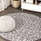Jonathan Y Madrid Vintage Filigree Textured Weave Taupe/Espresso 8 ft Round Indoor/Outdoor Area Rug SMB107C-8R - alternate 1