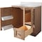 Bertch Storage Solutions 30''x34-1/2'' Hx21''D Driftwood Vanity Base without Top 2 Door/1 Drawer ST-B-DW-VSS30RT - alternate 3