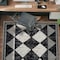 World Rug Gallery Geometric Bohemian Area Rug 4 ft x 6 ft Black WR99BLACK4X6 - alternate 1