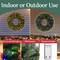 Elf Stor Indoor/Outdoor Prelit Large Christmas Wreath, Green, 48 in 50-200-48 - alternate 4