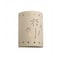 Luxury Lighting Mirage Flats 13 in Tall Ceramic Outdoor Wall Light, Palm Tree Cutouts, Cottonwood Paint Finish, 2PK (2) 102-22B-CW-ud-7-17 - alternate 3