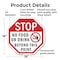 Signmission Stop No Food or Drink Beyond This P, 18 Inch X 18 Inch, Plastic Sign OC-P-18-81 - alternate 5