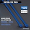 Kable Kontrol ETFE Tefzel Cable Zip Ties, 4 in L, 0.87 in Max Bundle Dia., Blue, 18 lbs Strength, 100 PK KKTF-04-18-100 - alternate 6