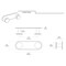 Gatco Glamour All Modern Décor 6.5" Double Robe Hook, Satin Nickel 1285 - alternate 2