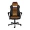 Elama High Back Adjustable Faux Leather Office Chair in Black and Brown ELM-F-003 - alternate 5