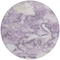 Homeroots 8' Lavender And Lilac Round Abstract Washable Indoor Outdoor Area Rug 609572 - alternate 6