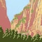 Homeroots 8.5" x 11" Zion National Park c1938 Vintage Travel Poster Wall Art 394388 - alternate 4