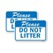 Signmission Please Do Not Litter 1, Heavy-Gauge Aluminum Rust Proof Parking Sign, 18" x 24", A-1824-24879 A-1824-24879 - alternate 1