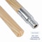 Boardwalk Metal Tip Threaded Hardwood Broom Handle, 0.94in dia x 60in, Natural BWK136 - alternate 12