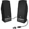 Cyber Acoustics USB POWERED AND AUDIO 2.0 SPEAK VOLUME UP_DOWN_MUTE HEADPH JCK CA2014USB - alternate 1
