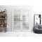 Sartodoors Solid French Double Doors Frosted Glass White 48x96 (2* 24x96) Solid Core Modern Interior QUADRO4002DD-NOR-4896 - alternate 1