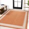 Jonathan Y Lucia Classic Diamond Border Orange/Cream 3 ft. x 5 ft. Indoor/Outdoor Area Rug SMB207E-3 - alternate 6