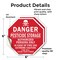 Signmission Danger Pesticide Storage Authorized, 6 inch X 6 inch, Vinyl Decal, 2PK OC-D-2PACK-6-45 - alternate 4