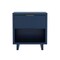 Manhattan Comfort Elara 18 in Solid Wood Nightstand in Midnight Blue (1-Drawer) NS1794-4 - alternate 5