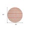 Homeroots 8' Salmon Beige And Copper Round Quatrefoil Washable Indoor Outdoor Area Rug 583248 - alternate 7