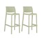 Homeroots Set of Two 30" Green Heavy Duty Plastic Low Back Outdoor Bar Height Chairs, 2PK 565362 - alternate 6