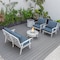Leisuremod Walbrooke Modern White Patio Conversation With Round Fire Pit & Tank Holder, Navy Blue WW-29-24-57-31-NBU - alternate 7