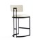 Manhattan Comfort Juno Metal Vegan Leather Counter Stool in Ivory CS1640-1 - alternate 7