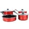Gibson Everyday Cardinal 7 Piece Nonstick Steel Cookware Set in Red 127788.07 - alternate 1