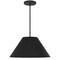 Homeroots 22" Black Aluminum Cone LED Dimmable Outdoor Pendent Hanging Light 683469 - alternate 7
