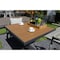 Newtechwood 32 5/8" PolyAluminum Square Table in Peruvian Teak  (3 boxes) OD-SPT-721-TK - alternate 3