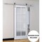 Sartodoors Sturdy Barn Door Frosted Glass White 42x80 Solid Core Modern Interior VEREGIO7412BD-S-WS-42 - alternate 1
