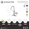 Kingston Brass One-Handle 1-Hole Bathroom Faucet with Knurled Handle, Deck Plate, and Push Pop-Up Drain KSD2213RKX - alternate 4