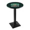 Holland Bar Stool Co 36" Blk Wrinkle Ohio University Pub Table, 36" dia. Top L217B3636UnivOH - alternate 1