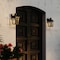 Vaxcel Garfield Park Black Outdoor Wall Sconce Light Aluminum Clear Seeded Glass T0814 - alternate 6