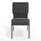 Flash Furniture Hercules Church Chair, Gray Back, 19-1/4 in W 25" L 33-1/4" H, Fabric Seat FD-CH02185-SV-DKGY-GG - alternate 6