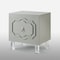 Homeroots 24" Light Gray and Clear Wood and Acrylic End Table With Shelf 544104 - alternate 8