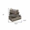 Homeroots Set of Three Gray Solid Wood And Metal Crate, 3PK 487692 - alternate 6