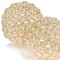 Homeroots Set Of 2 4" Polished Spheres In Brilliant Shiny Luster Finished And Golden Frame, 2PK 383756 - alternate 2
