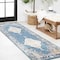 Jonathan Y Zelda Bohemian Cottage Medallion Turquoise/Gray 2 ft. x 8 ft. Runner Rug MDP213A-28 - alternate 1