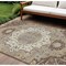 Homeroots 9' X 12' Chocolate Beige And Gray Oriental Washable Indoor Outdoor Area Rug 596624 - alternate 1