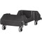 Rubbermaid Commercial Rubbermaid Slim Jim 120 lb. cap. Gray Resin Wheeled Garbage Can Dolly 1980602 - alternate 1