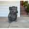 Homeroots 16in Black Polyresin Dog Outdoor Statue 523611 - alternate 3