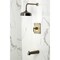 Kingston Brass Single-Handle Pressure Balanced Tub and Shower Faucet, Antique Brass KB6343CML - alternate 5
