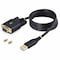 Startech.Com 3FT 1M USB TO NULL MODEM SERIAL ADAPTER CABLE, COM RETENTION, FTDI, USB-A TO DB9 RS232,  1P3FFCNB-USB-SERIAL - alternate 5