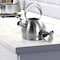 Megachef 3 Quart Round Stovetop Whistling Kettle in Brushed Silver MGKTL-1015 - alternate 5
