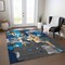 Homeroots 3' X 5' Charcoal Copper And Teal Blue Abstract Washable Indoor Outdoor Area Rug 599544 - alternate 6