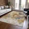 Homeroots 3' X 5' Taupe Black And Copper Abstract Washable Indoor Outdoor Area Rug 606025 - alternate 7
